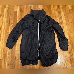 McGinn Black Thick Rain Jacket Size 38